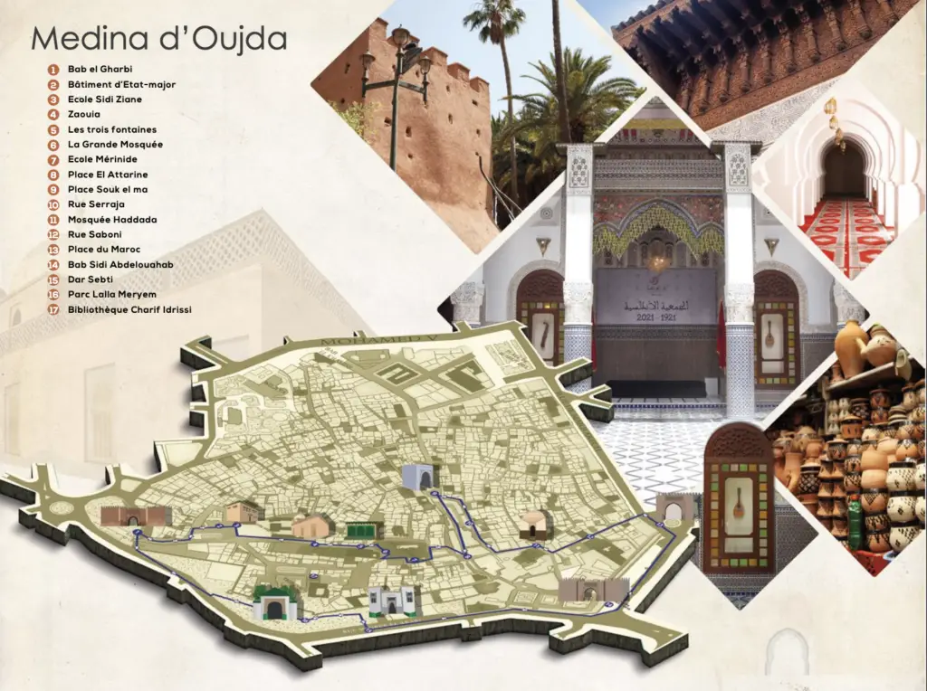 la Medina de Oujda dans la région de l'oriental au Maroc