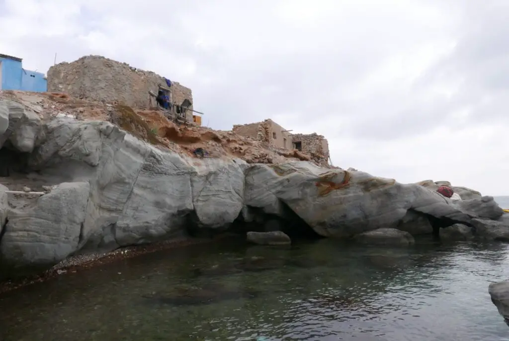 Maison de pêcheurs traditionnels marocain à Tibouda