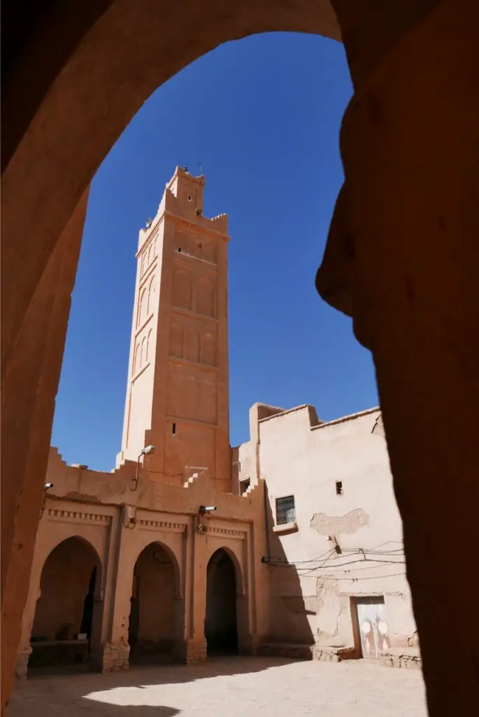 Minaret d'Adjir près de Figuig au Maroc