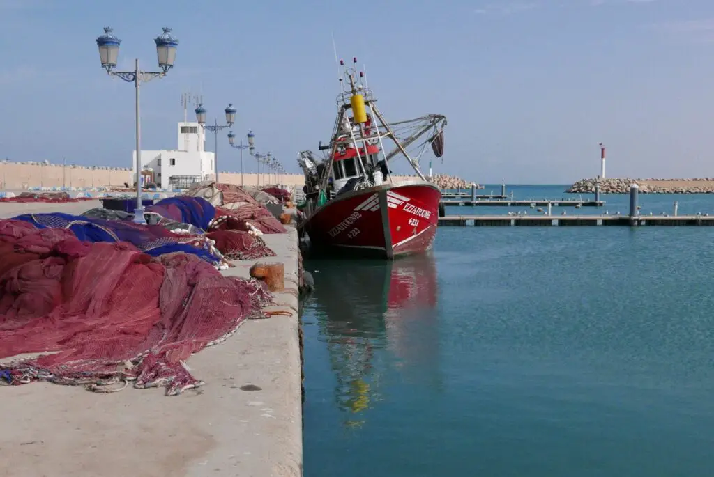 port de pêche de Ras Kebdana au Maroc