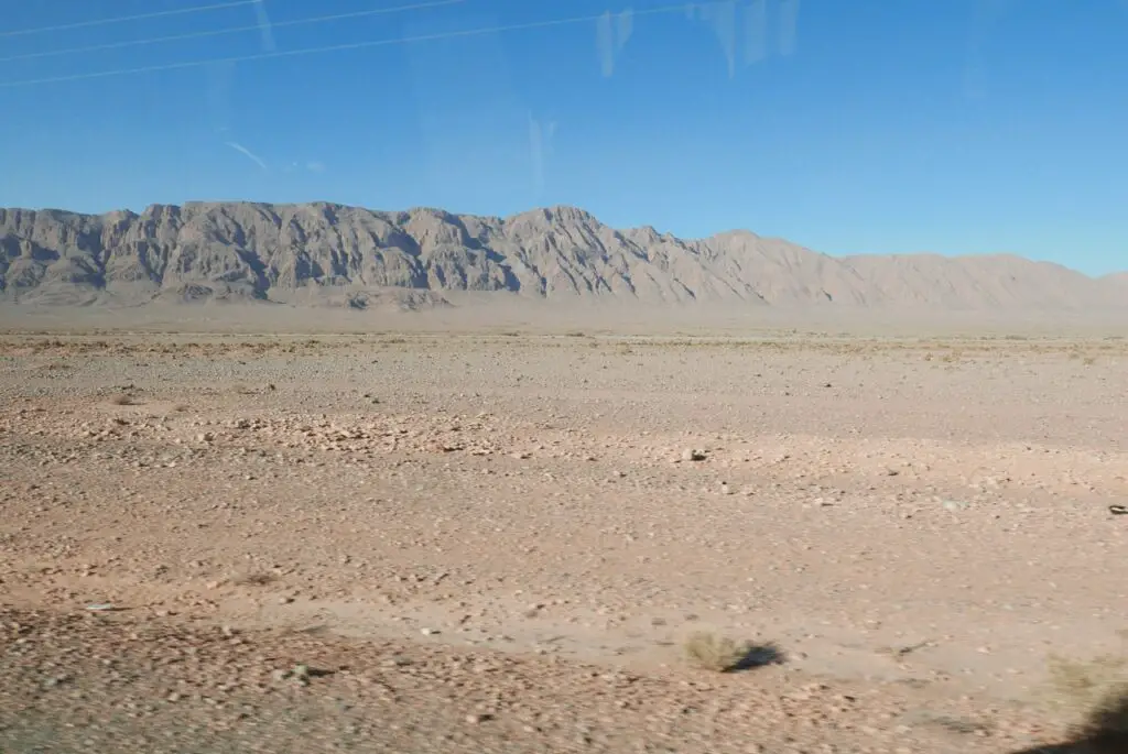 Route entre Figuig et Bouarfa au Maroc