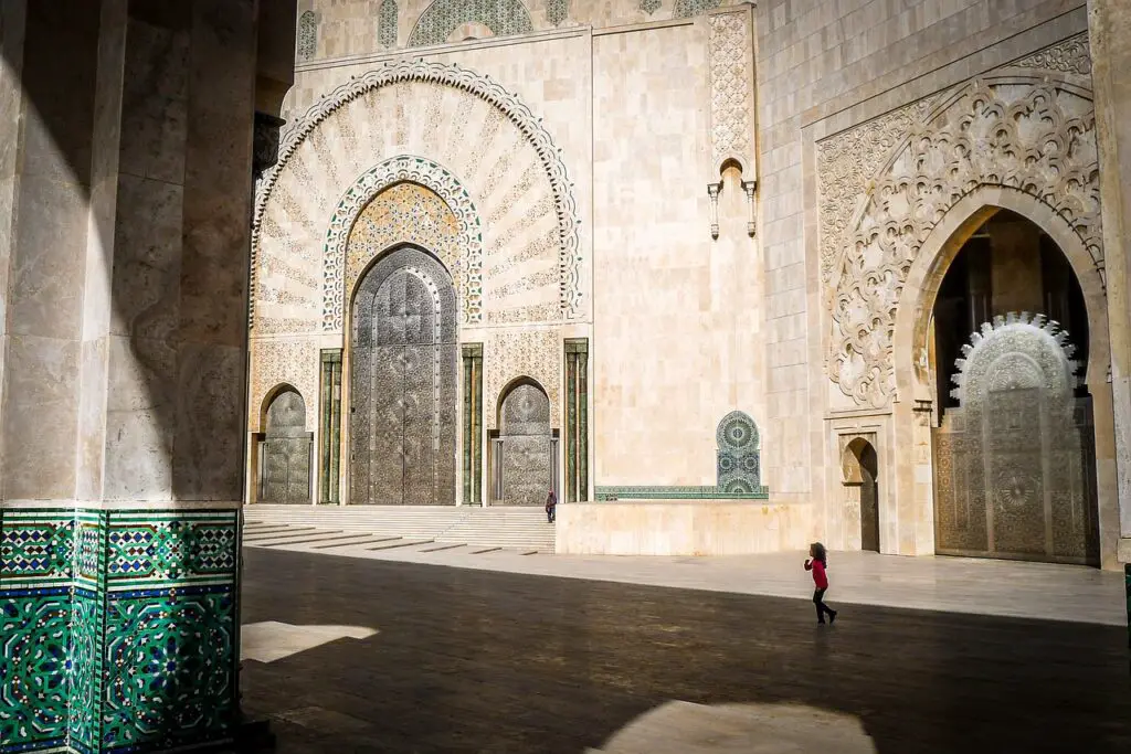 la mosque hassan au Maroc