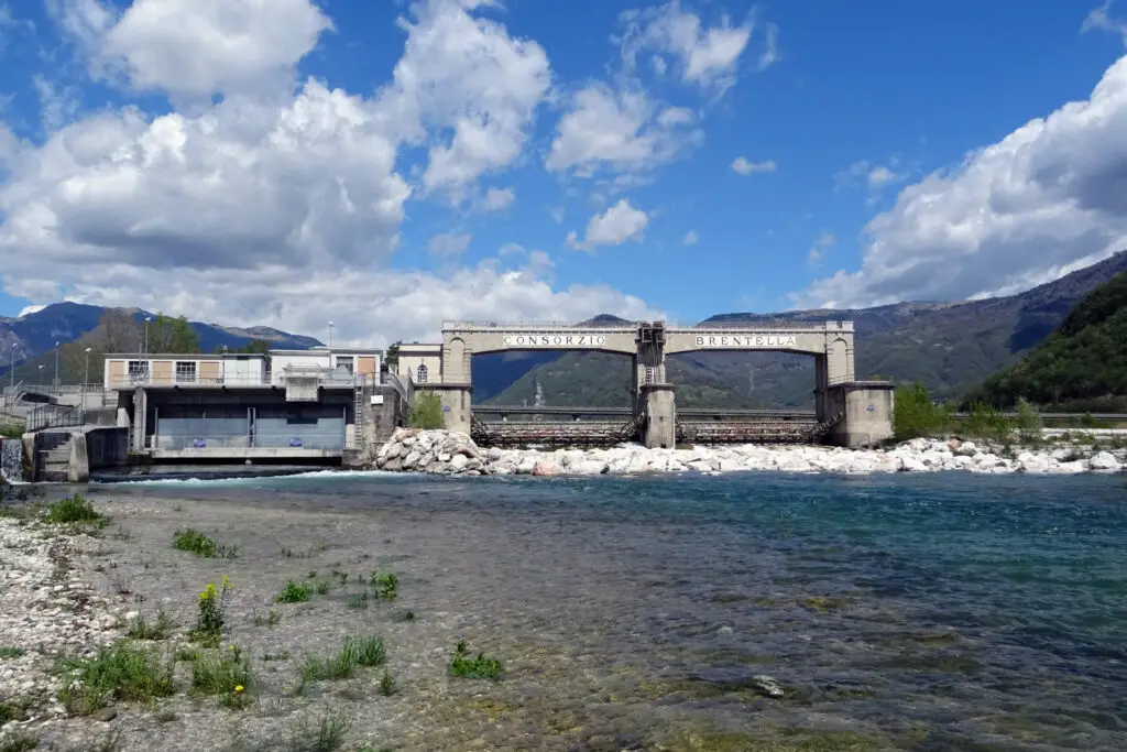 Barrage à Feneren Vénétie Italie