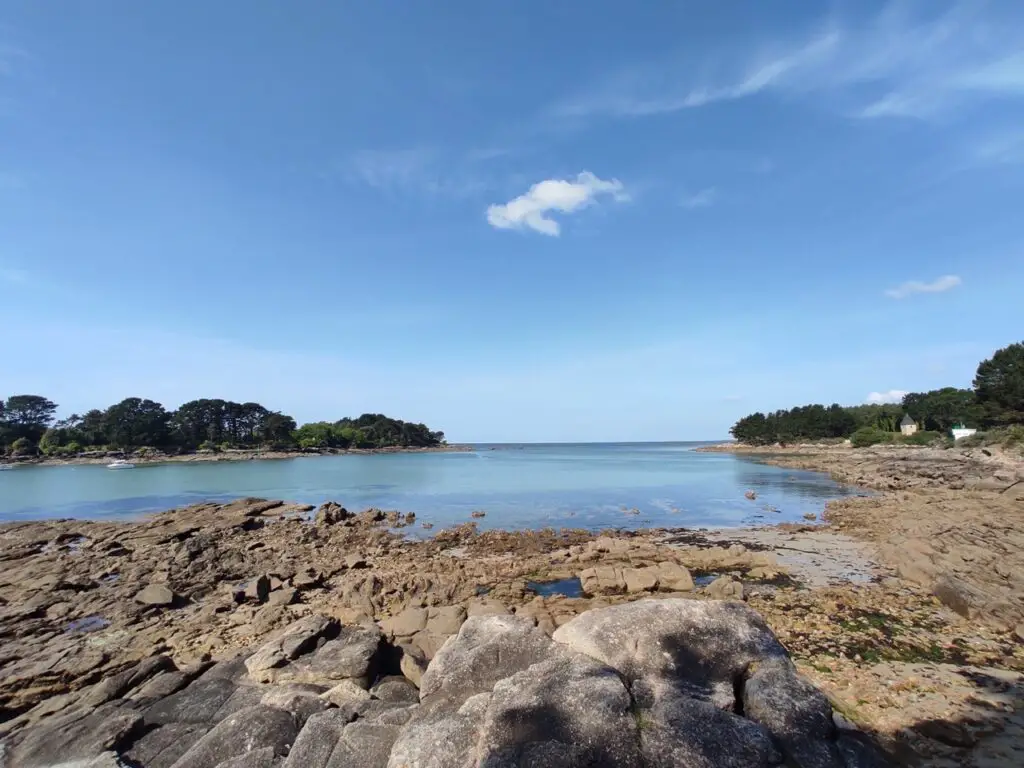 L'Anse de Pouldohan après ravitaillement à Concarneau