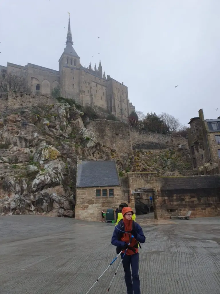 le jour de mon départ du Mont Saint-Michel, difficilement plus humide