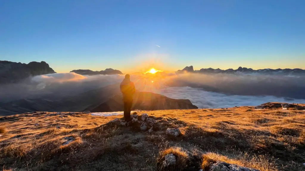 lever de soleil sommet mantel