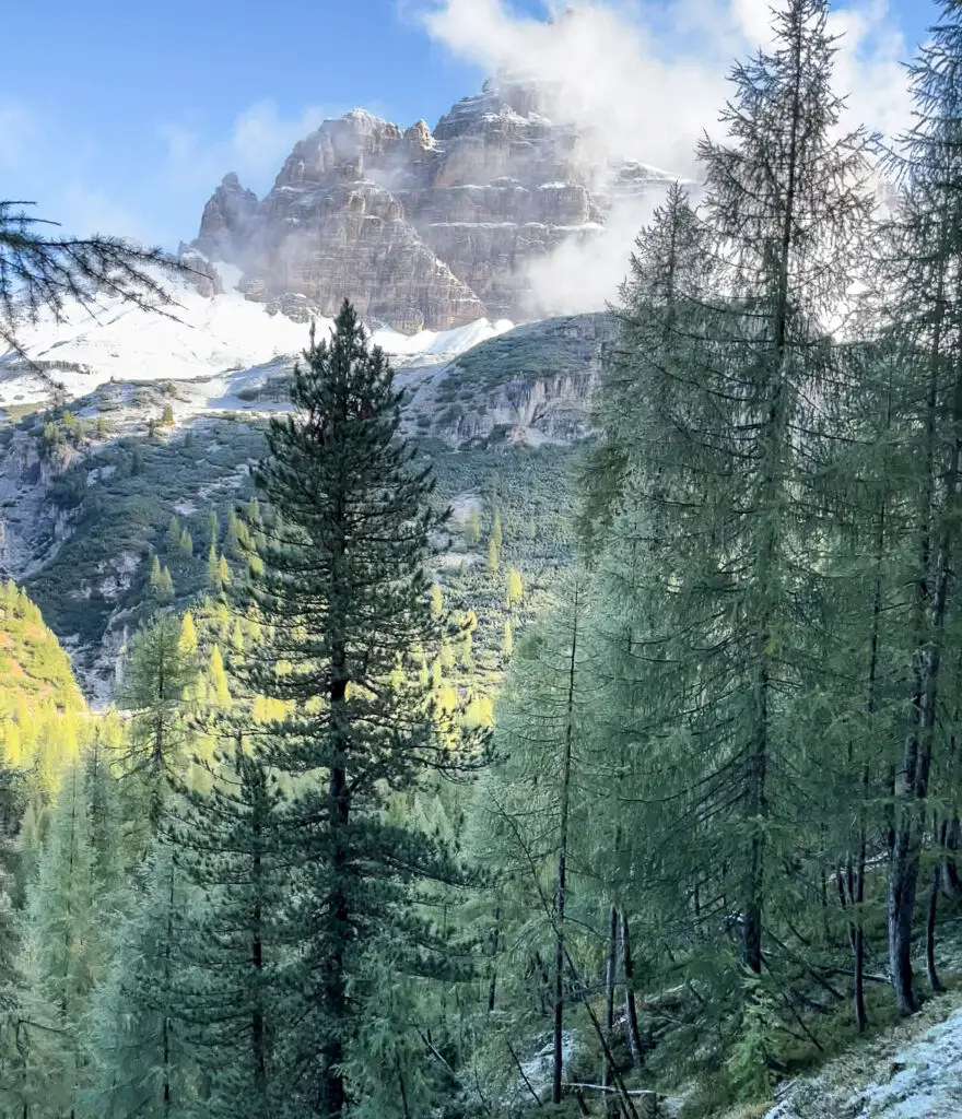 randonnée en direction des tré cimé Dolomites