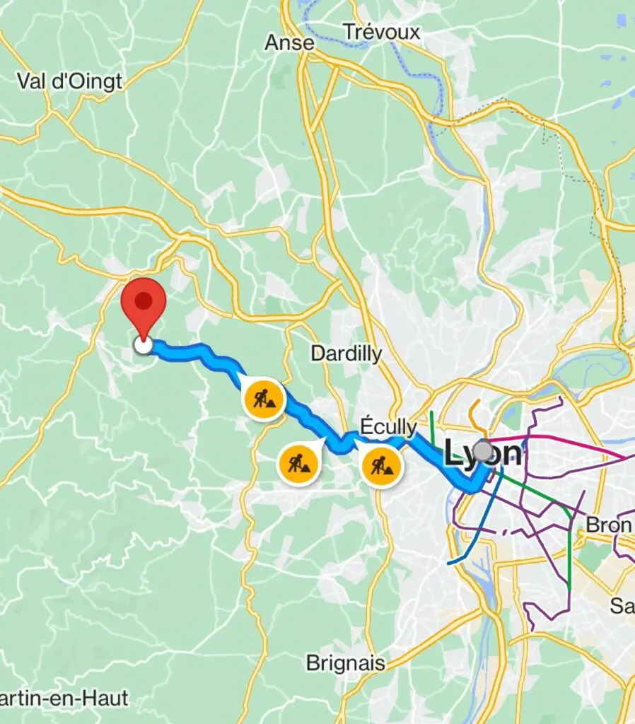 Parcours randonnées autour de Lyon