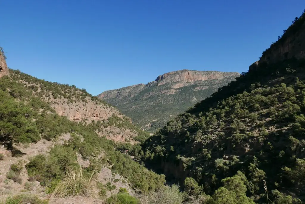 paysage des montagnes de Béni Snassen au Maroc