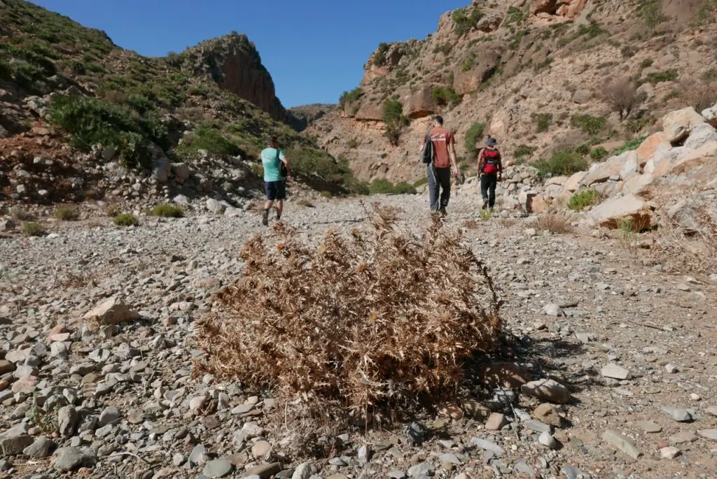 Sur le sentier de l'oued Didi au Maroc