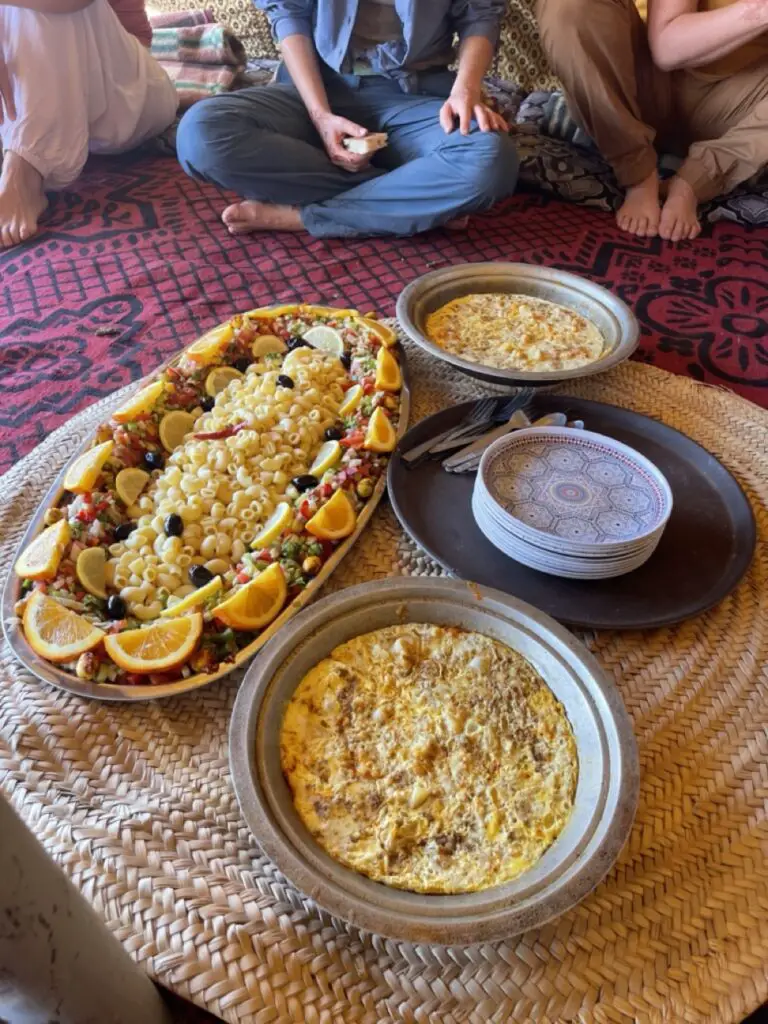 Cuisine marocaine dans le désert