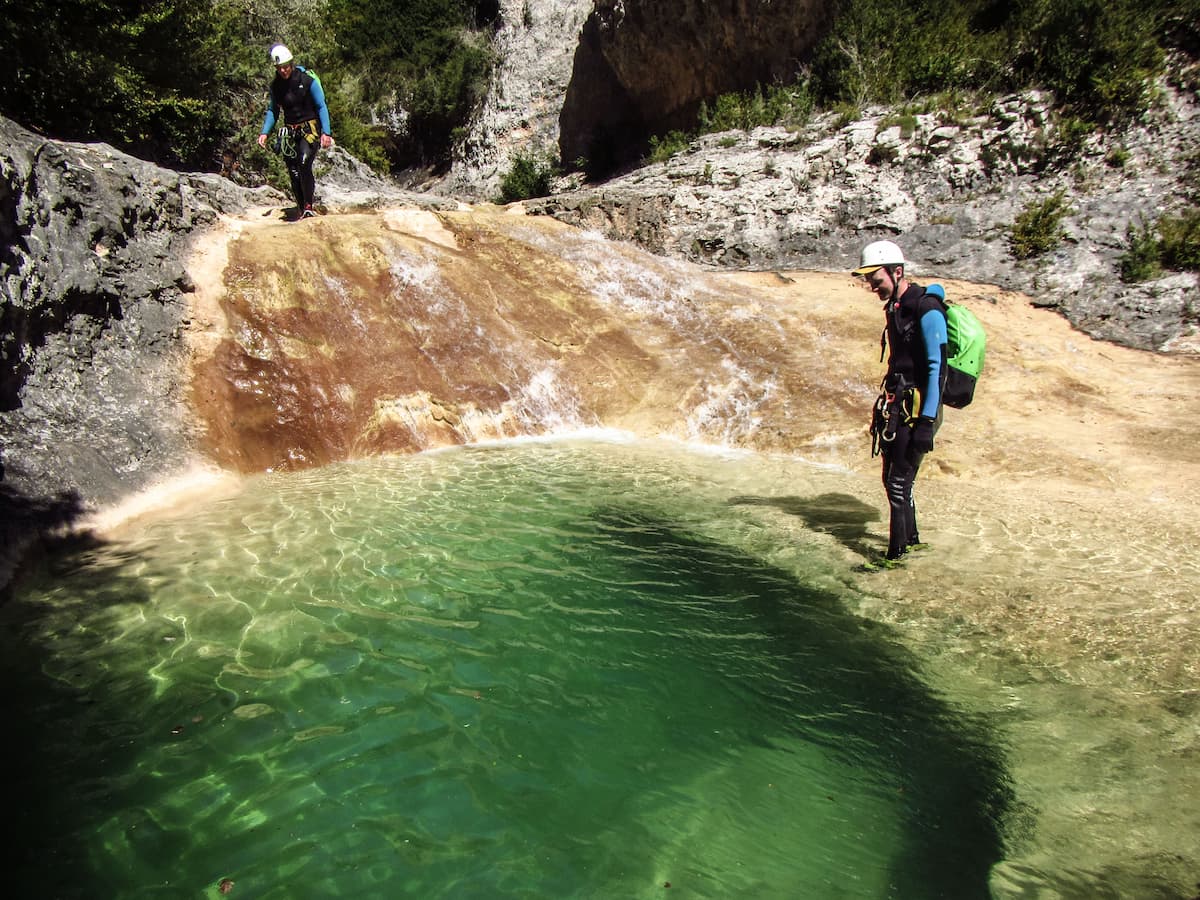 Le canyon du Mascun en Sierra de Guara avec aguarika