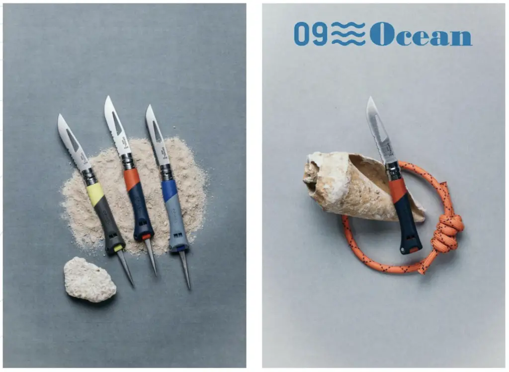N°09 OCEAN Le couteau de poche Opinel compagnon de la performance en mer