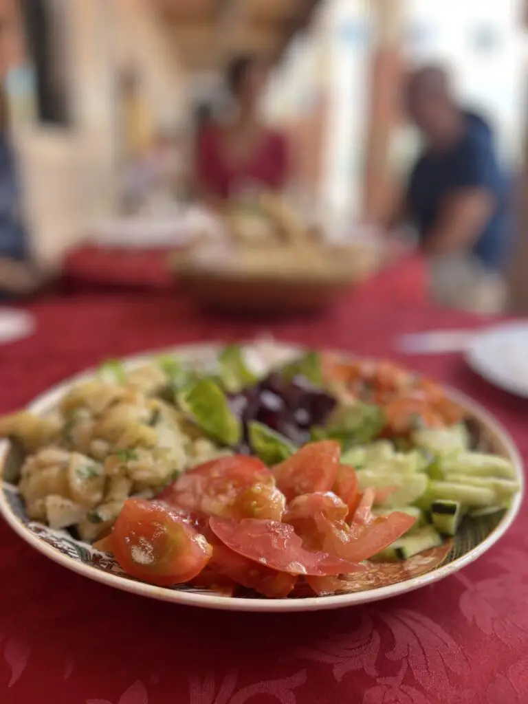 assiette marocaine de crudité