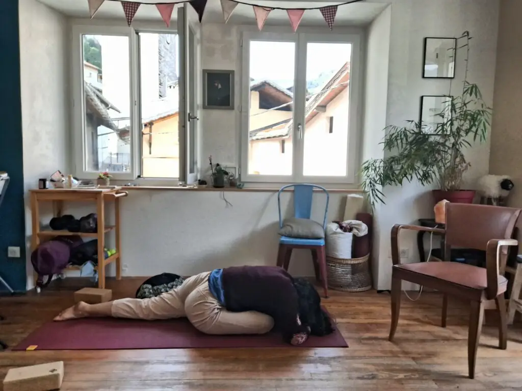 Posture du pigeon passive-etirement post trail