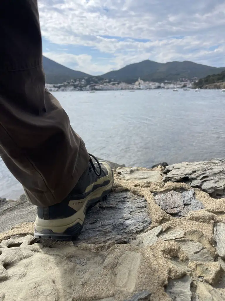 chaussure X Ultra 5 Mid GTX salomon testée à cadaquès