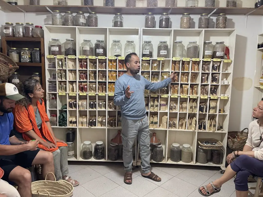 magasin d'épices et d'huiles d'argan à zagora