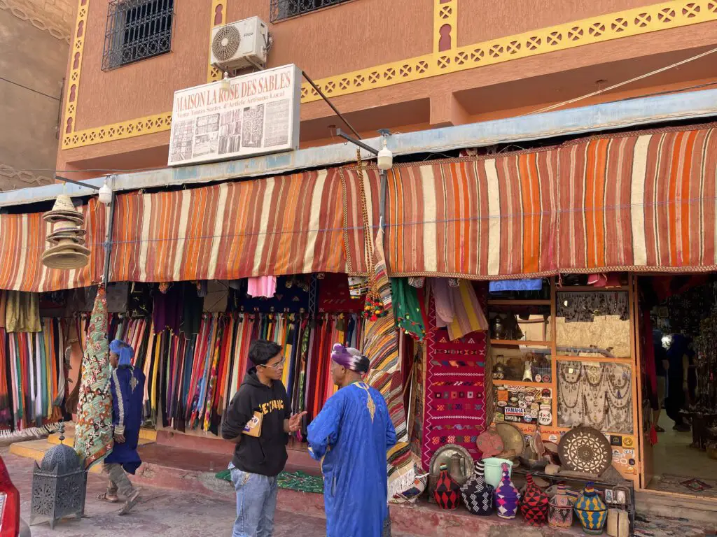 Maison La Rose des Sables boutique artisanale à Zagora