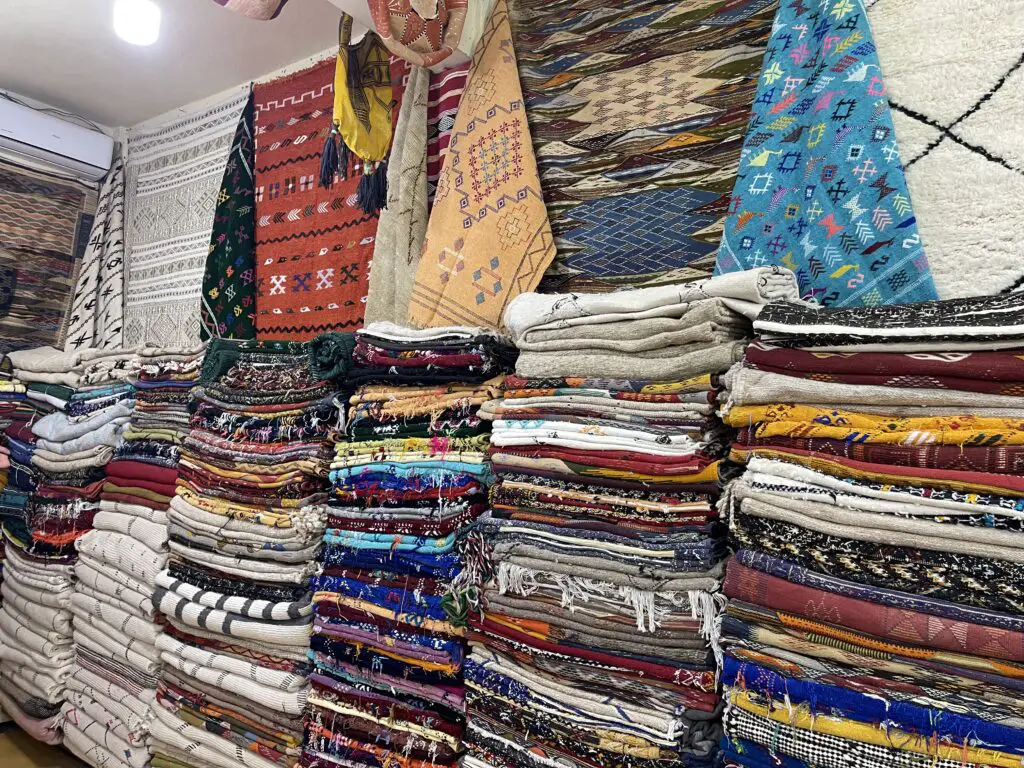 Tapis artisanal berbere à zagora
