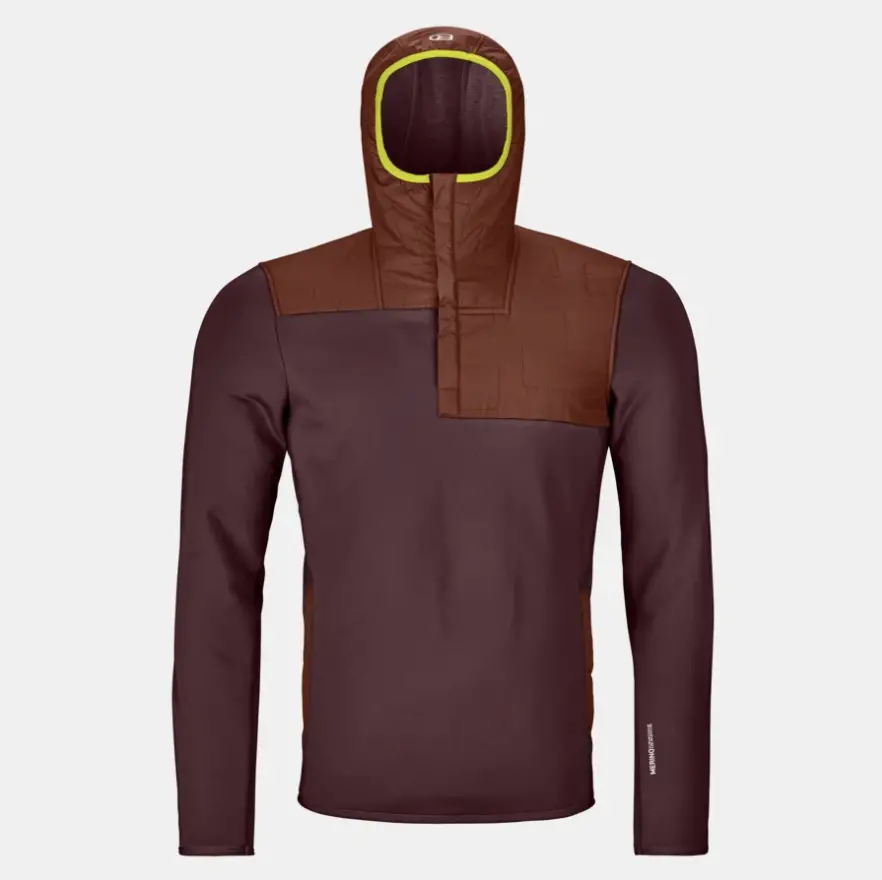 Polaire hoody Homme en mérinos FLEECE PLUS ANORAK Ortovox