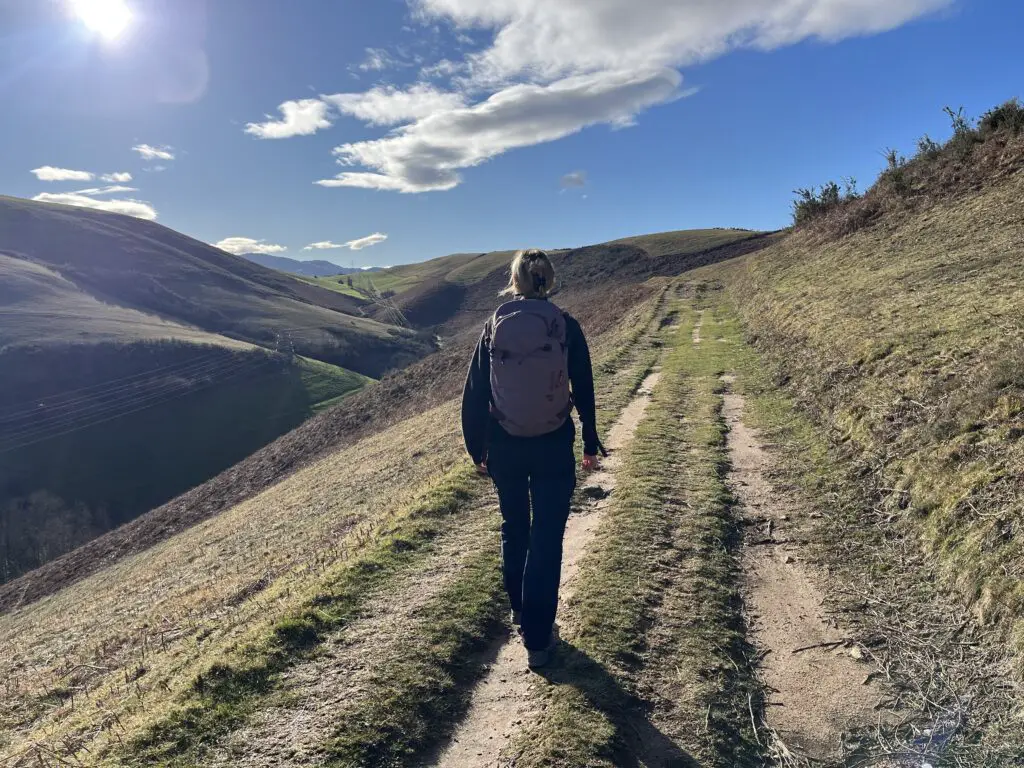 Test du sac freeride deuter en rando au Pays basque