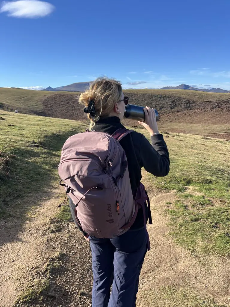 Test du sac freeride deuter en rando au Pays basque