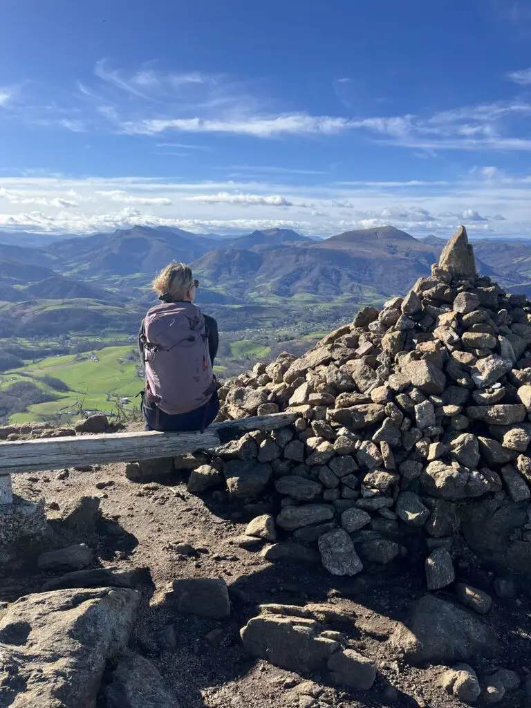 Test du sac freeride deuter en rando au Pays basque