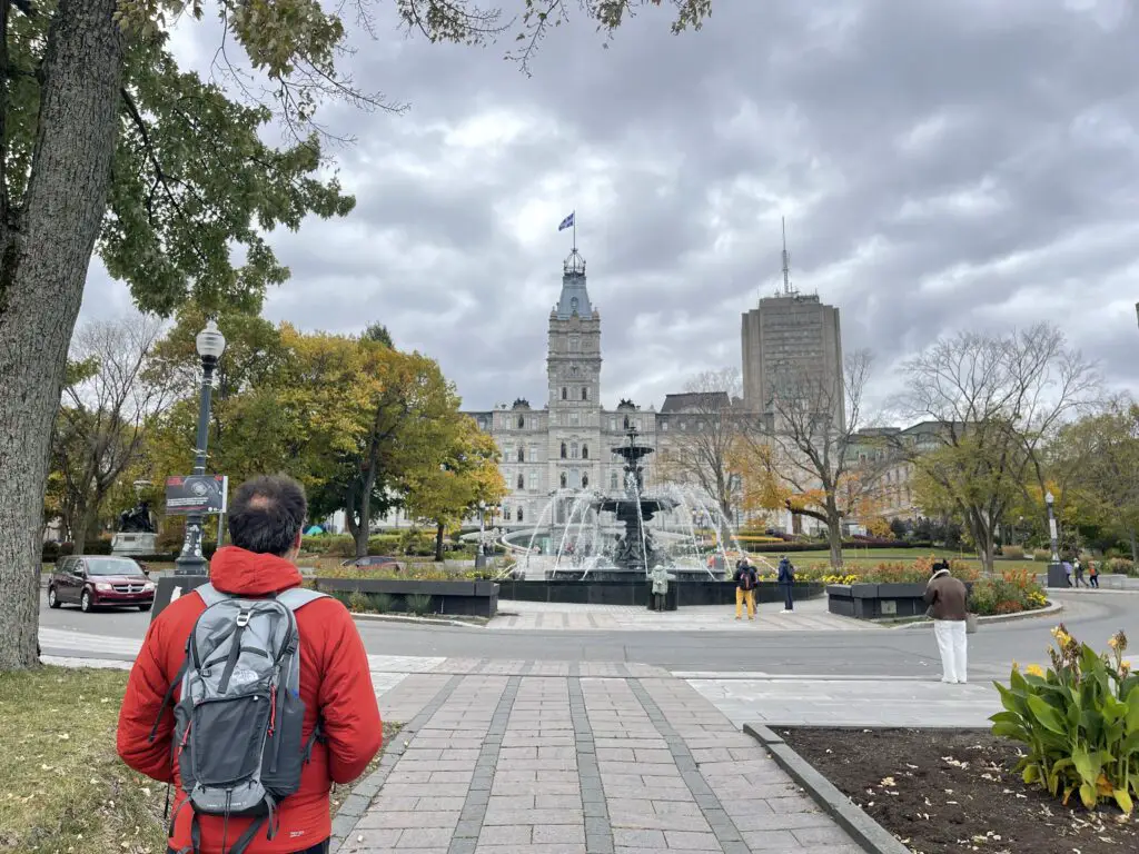 Voyage et visite de la ville de Québec