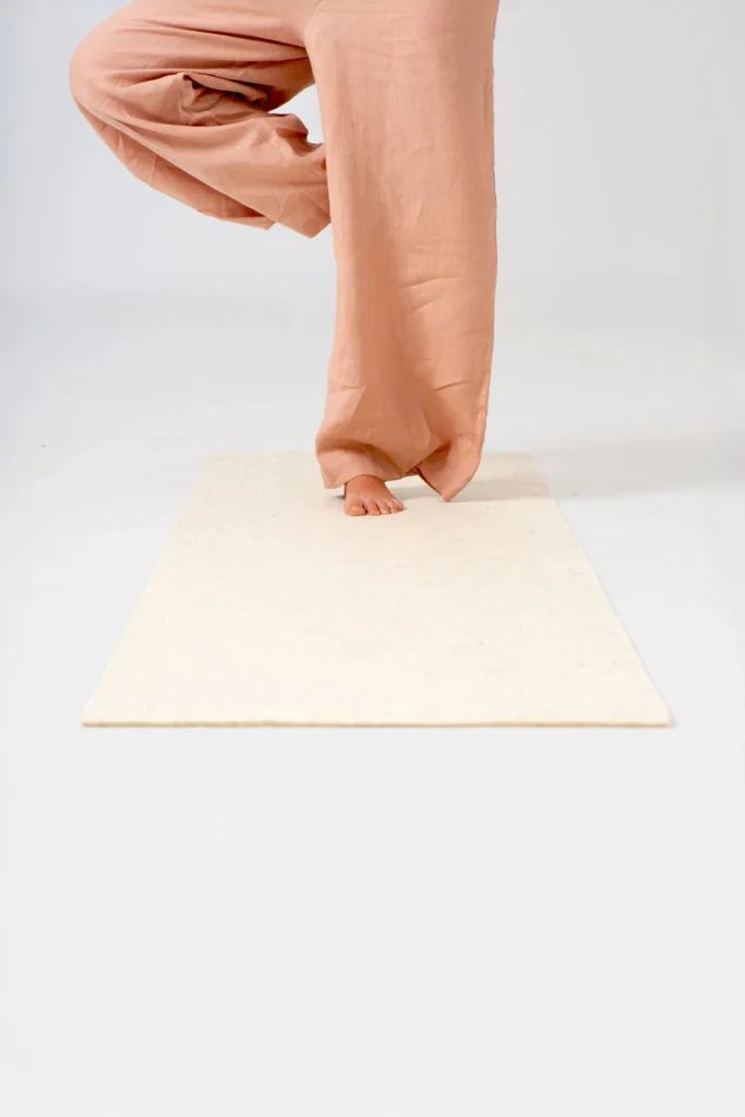 tapis yoga laine naturelle