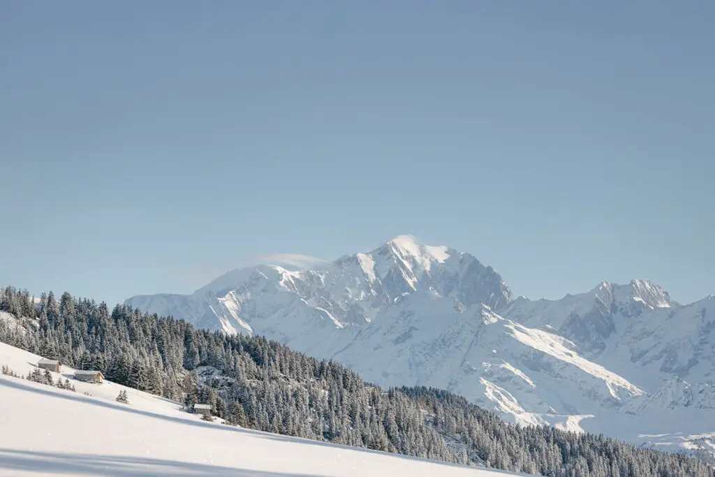 Vue sur le Mont Blanc depuis les Saisies-Savoie (73)