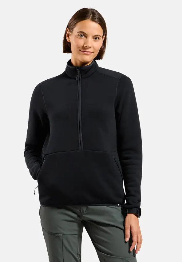 Pull Odlo demi-zip laine mérinos