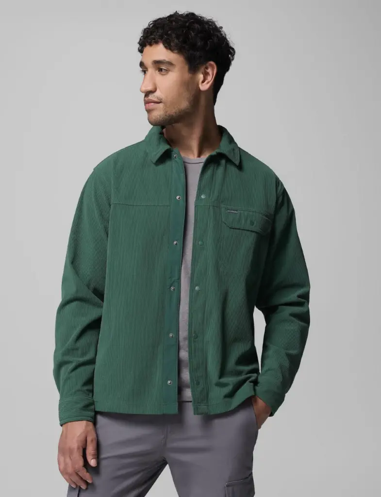 Chemise velour cotelé columbia pour homme