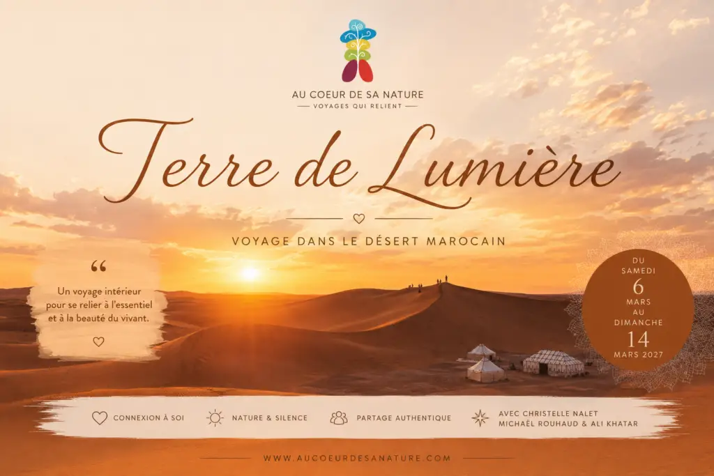 Terre de lumière un voyage chamanique au coeur du désert au maroc