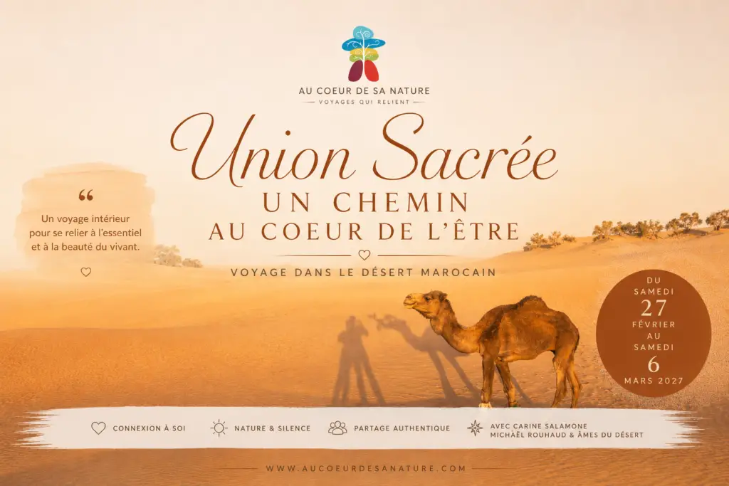 Union sacré un chemin au coeur de l'être voyage initiatique dans le désert marocain