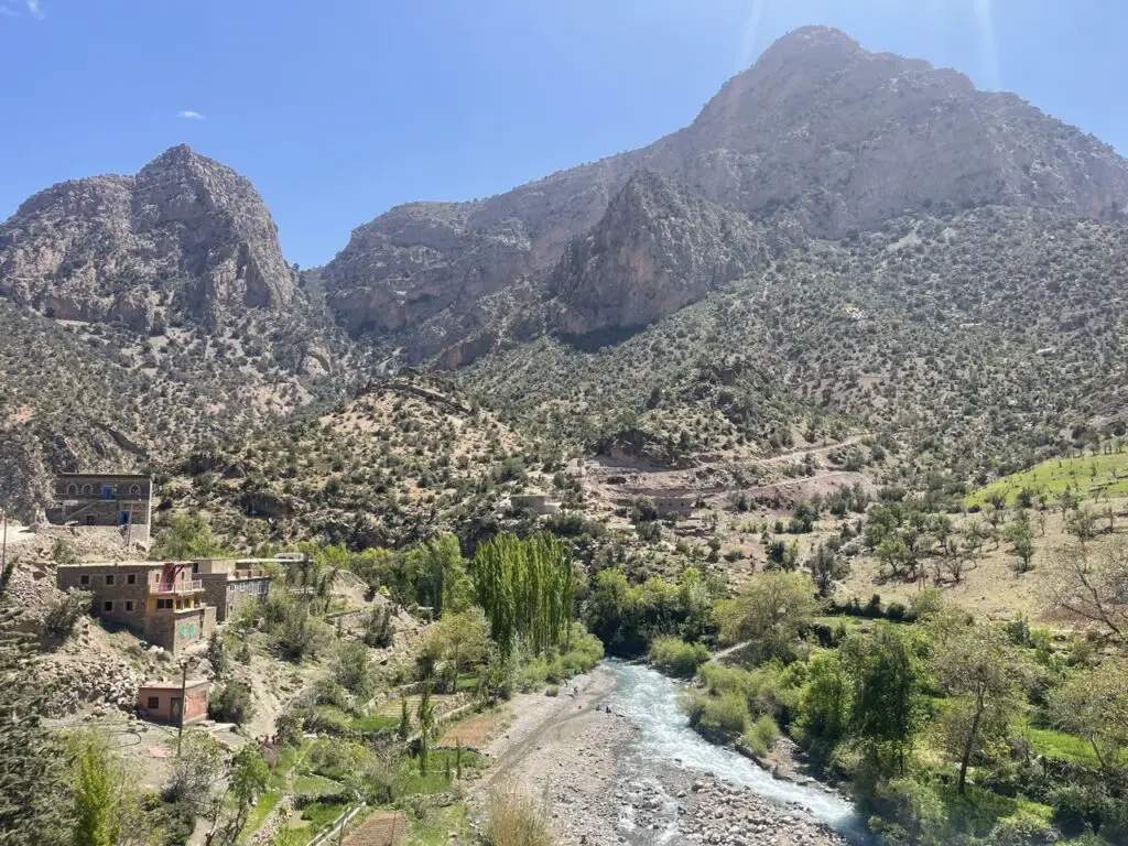 Sur la route de Taghia dans le Haut-Atlas au Maroc