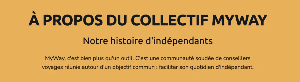 Le Collectif MyWay un réseau de professionnels du voyage indépendants