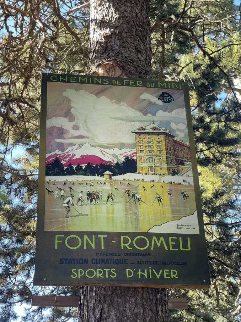 affiche de font-romeu hiver