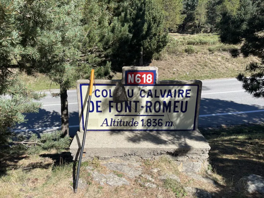 Le col du calvaire à 1836 m à l'entrée de Font-Romeu dans les pyrénées orientales