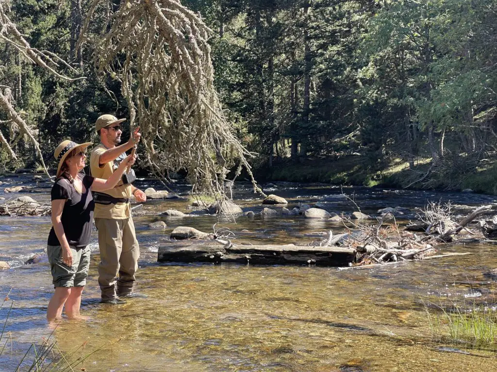 initiation au tenkara dans les pyrénées à Font-Romeu avec Benoit moreno Guide pêche à la mouche