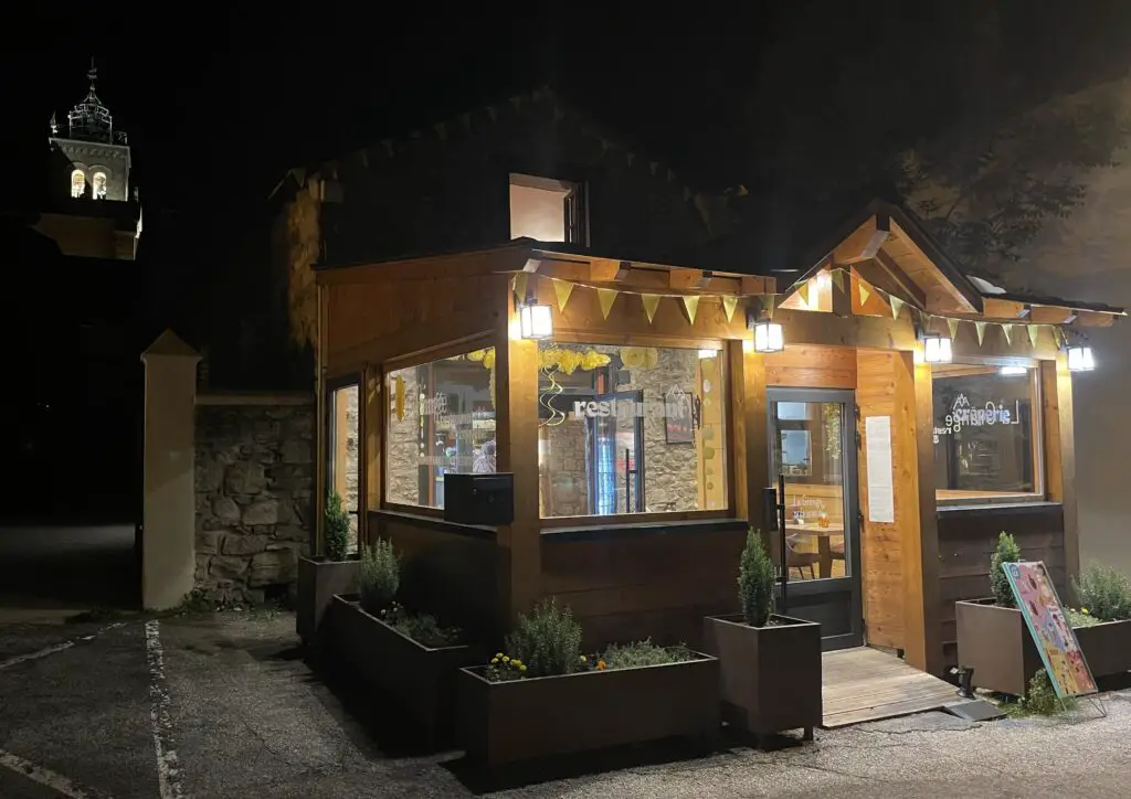 Une fondue au restaurant aux Granges pour terminer notre journée aux Angles