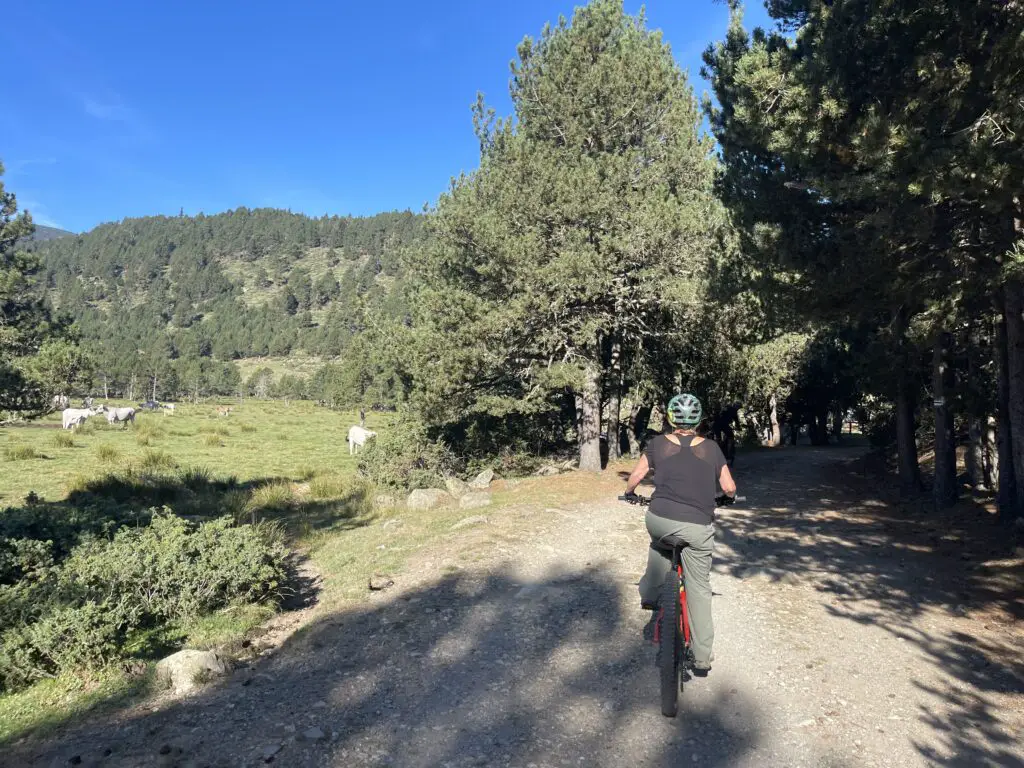 une rando vtt électrique dans les montagnes du capcir au départ des angles
