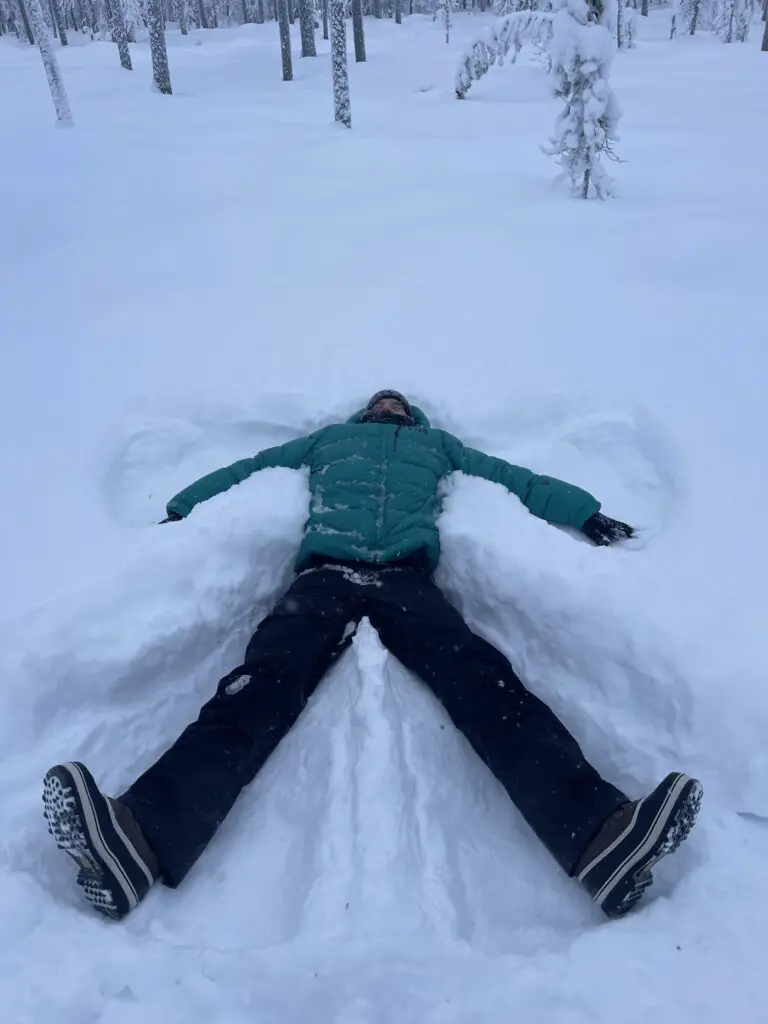Test terrain en Laponie de la doudoune Odin Polar Helly Hansen