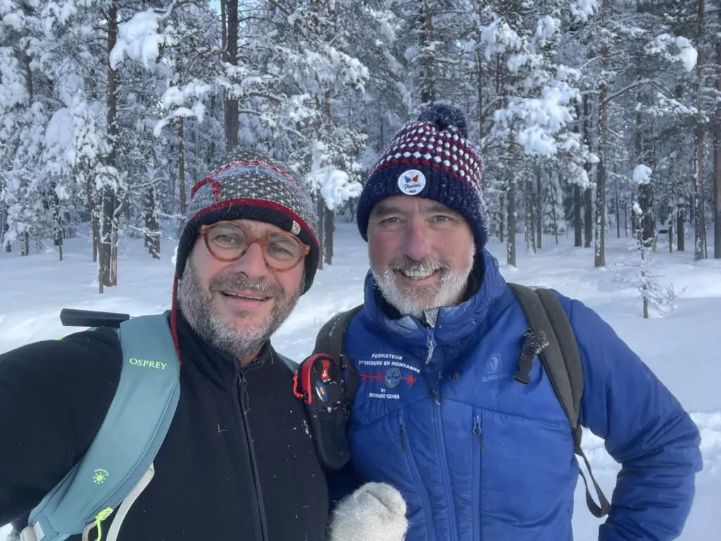 Michael ROUHAUD et Robert Bour en laponie suédoise à Mellanstrom