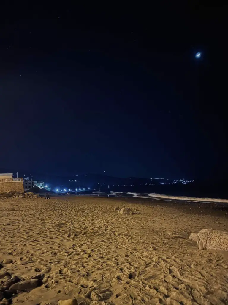 Bord de mer en Algérie et sable
