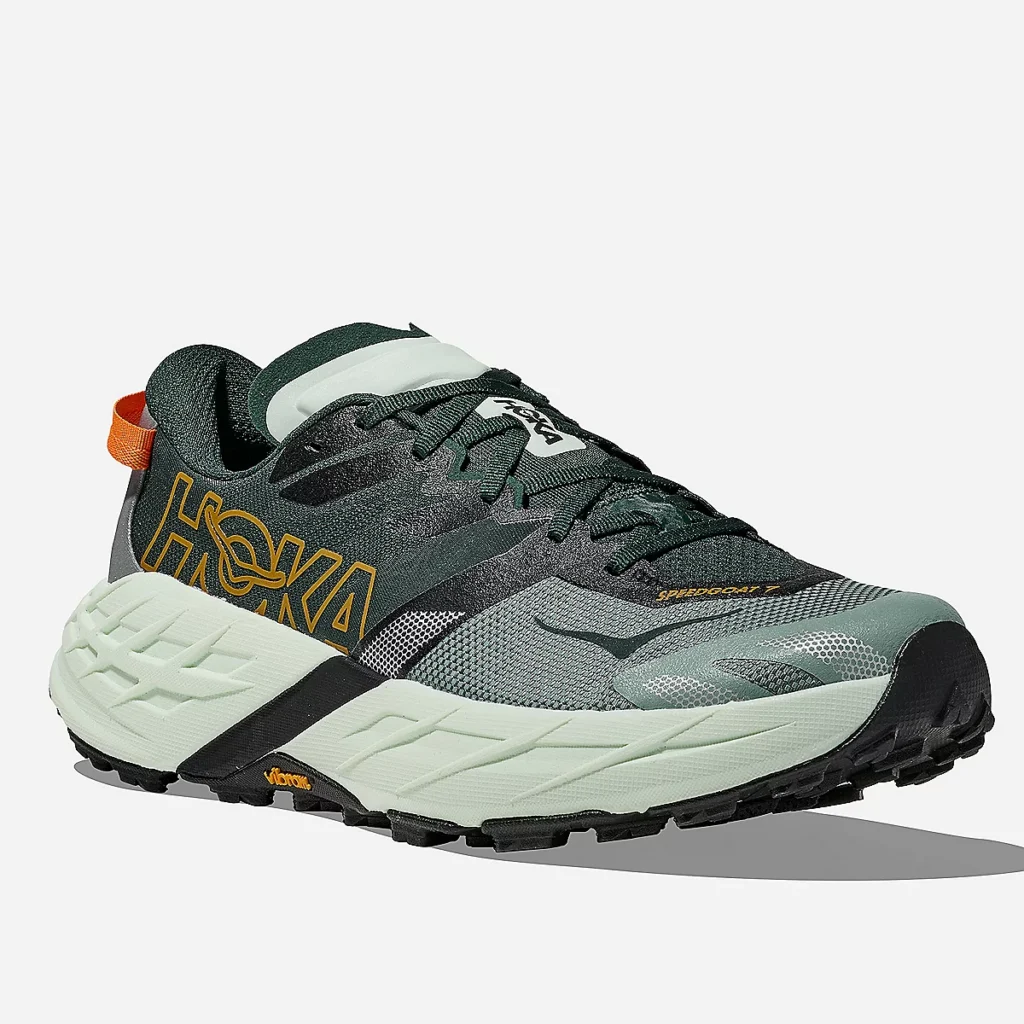 Speedgoat 7 Hoka One One homme vert, chaussure trail running