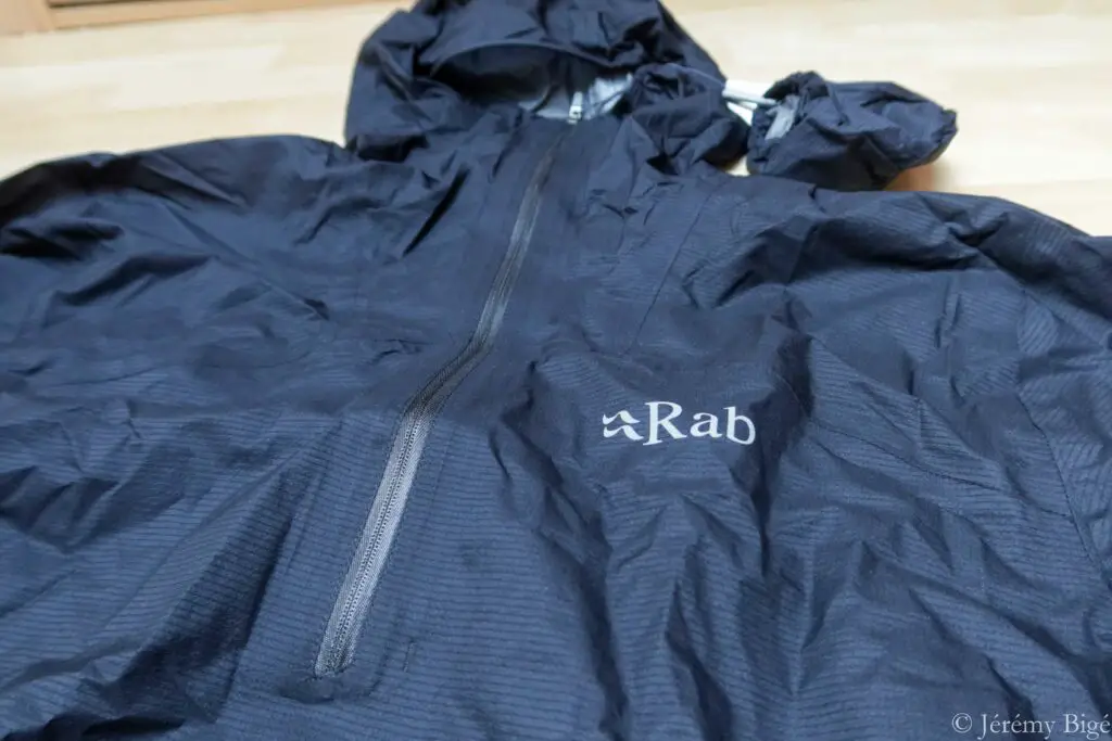 Demi zip de la veste Phantom de Rab