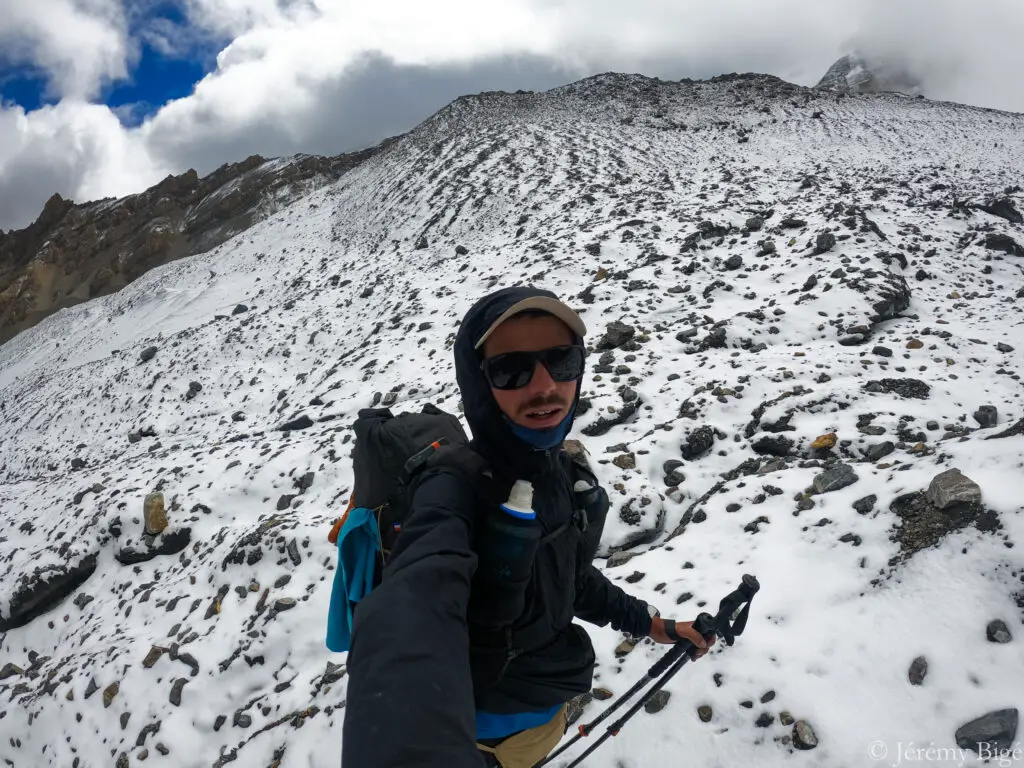 A l'approche du glacier du Parang la.