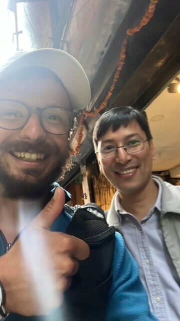 Pawan Shakya et Jérémy Bigé