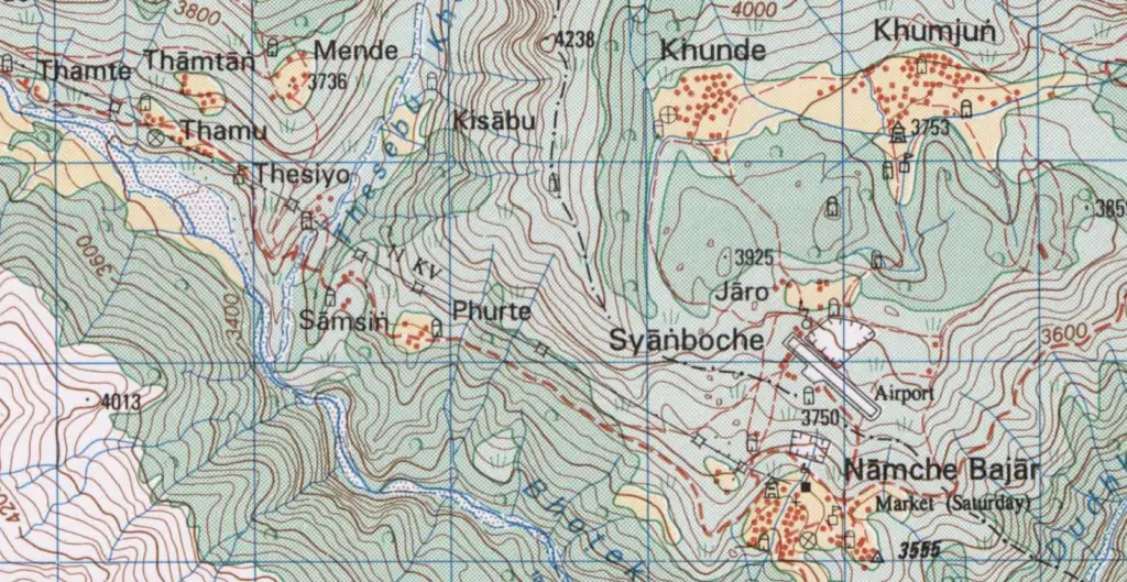 Topo Sheet Nepal au 1:50 000