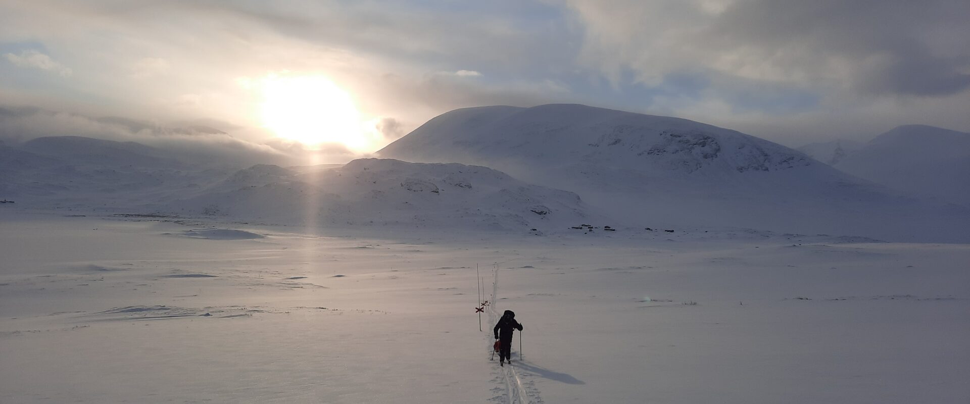 Seul au monde sur la Kungsleden ou voie royale en Suède